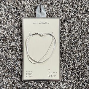 A New Day Sleek Silver Bracelet Duo